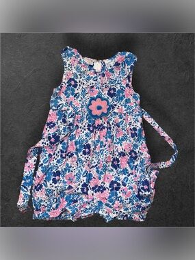 Vintage Just Friends Girls Floral Bubble Romper Size 4T